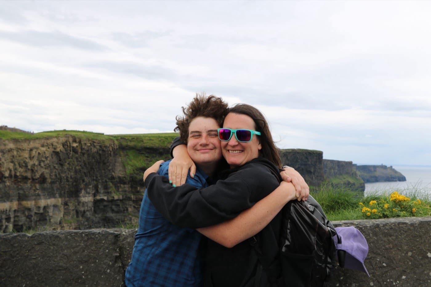 Liam and Taryn at the Cliffs of Moher