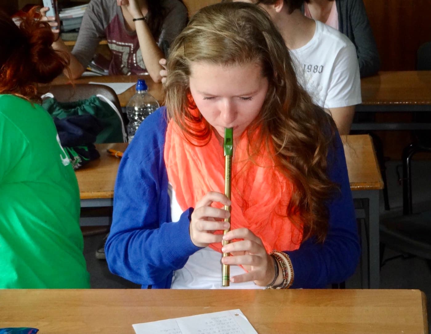 Keely Playing the Tin Whistle