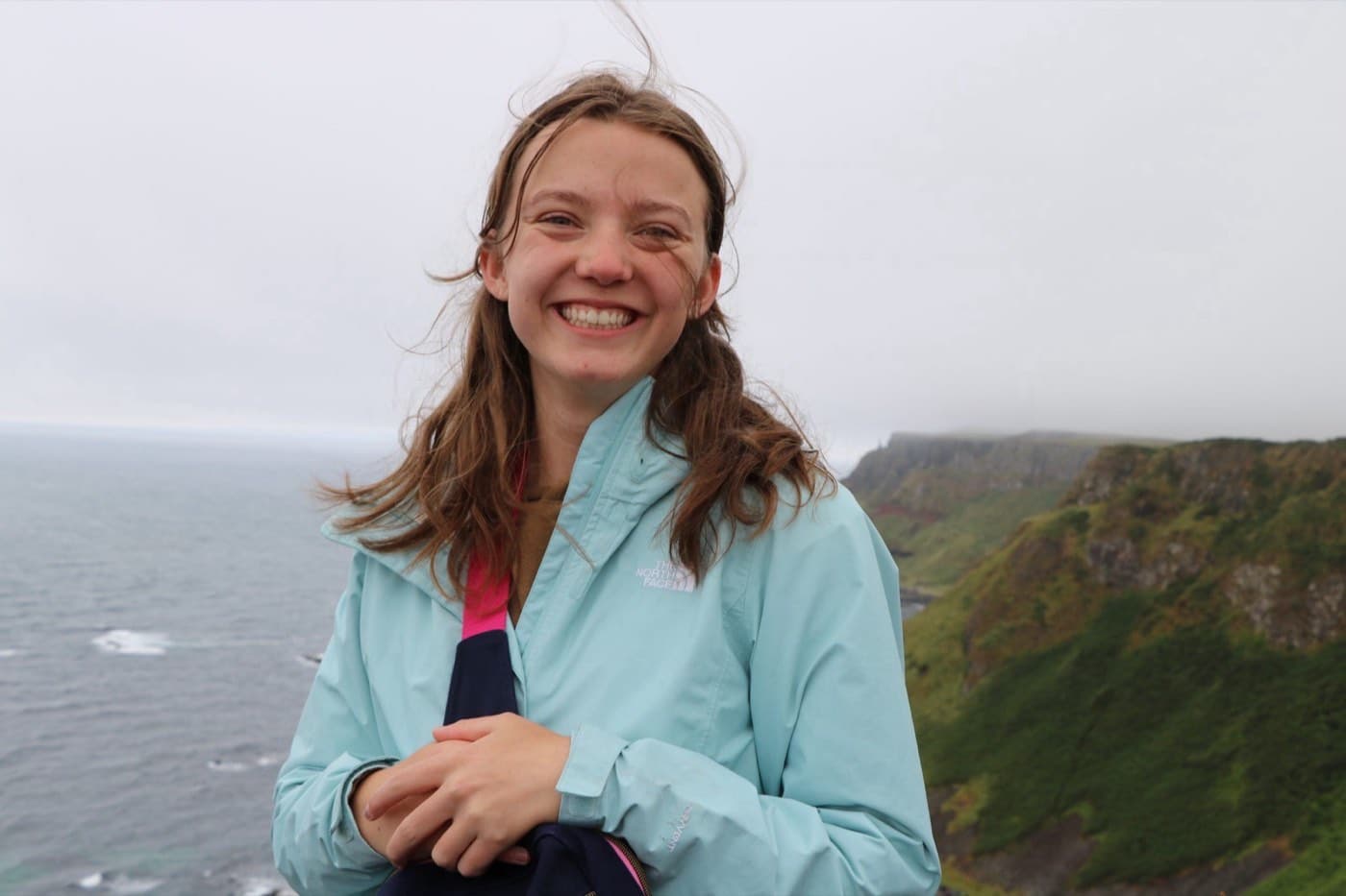 Joy S. at the Giant's Causeway